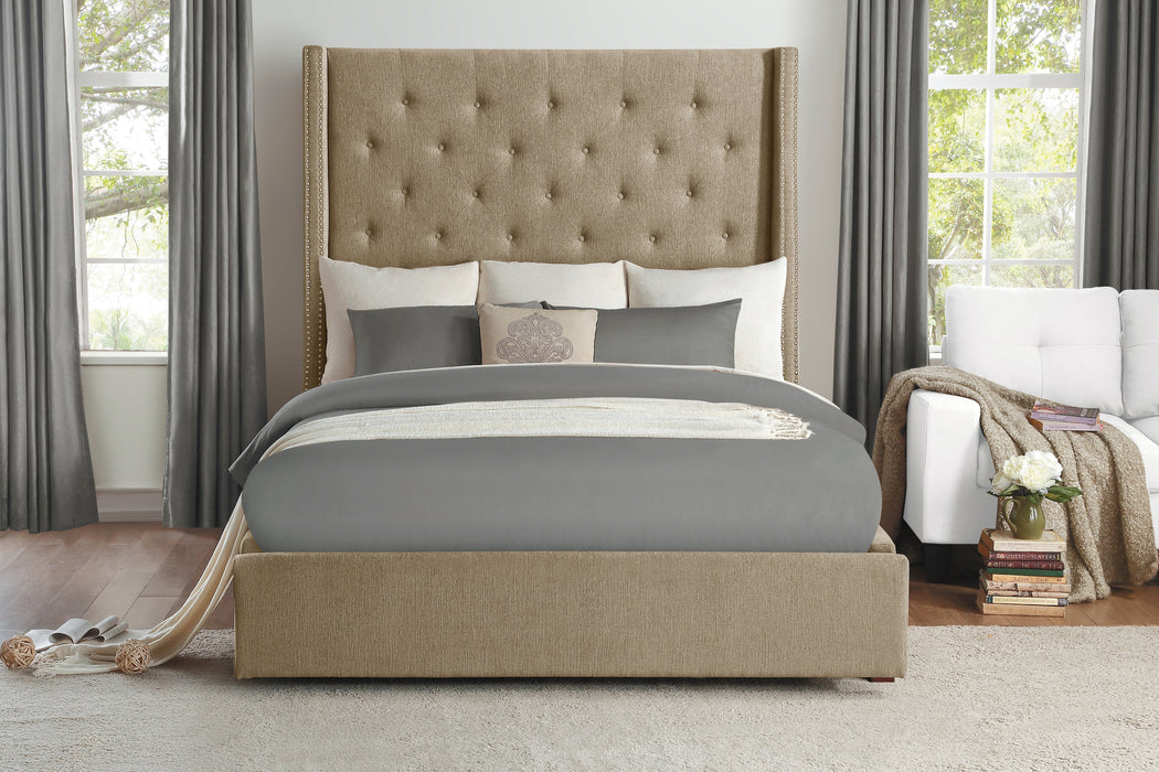 Fairborn Full Platform Bed in Brown - 5877FBR-1 - FAMSA Furniture (TX)