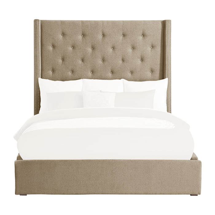 Fairborn Full Platform Bed with Storage Footboard in Brown - 5877FBR-1DW - FAMSA Furniture (TX)