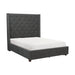 Fairborn Eastern King Platform Bed with Storage Footboard in Gray - 5877KGY-1EKDW - FAMSA Furniture (TX)