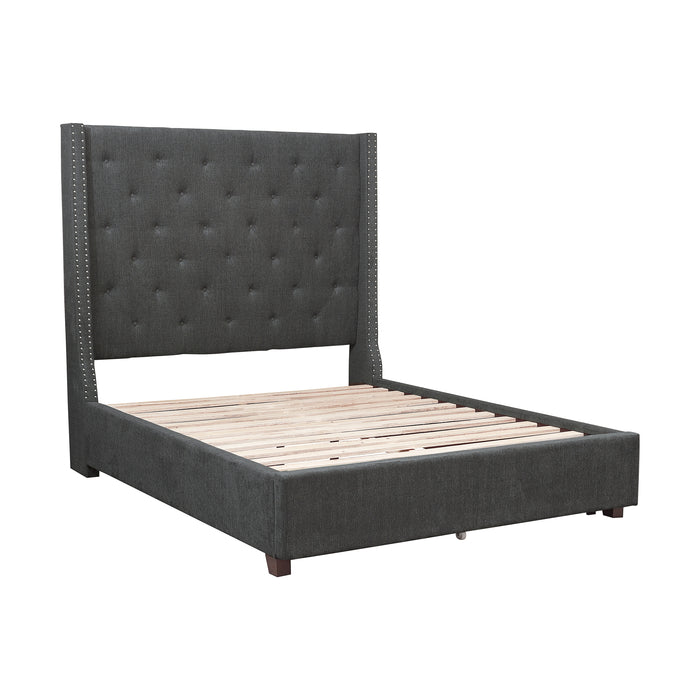 Fairborn Queen Platform Bed in Gray - 5877GY-1 - FAMSA Furniture (TX)