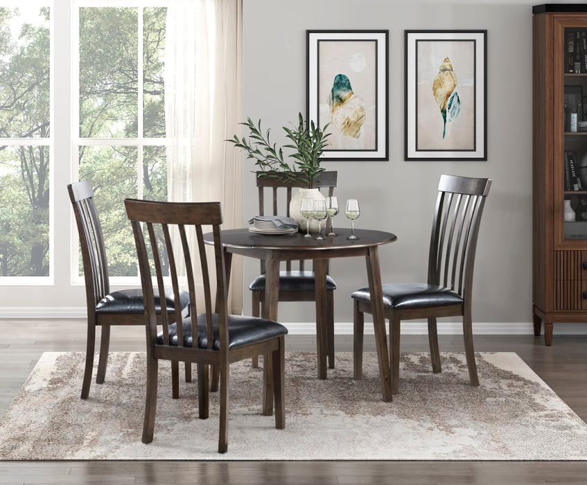 Rutland Side Chair in Black/Espresso - 5890S - FAMSA Furniture (TX)