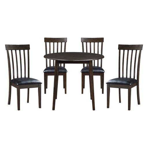 Rutland 5pc Set (TB+4S) in Black/Espresso - 5890RD*5 - FAMSA Furniture (TX)