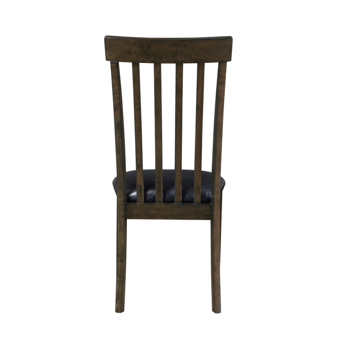 Rutland Side Chair in Black/Espresso - 5890S - FAMSA Furniture (TX)