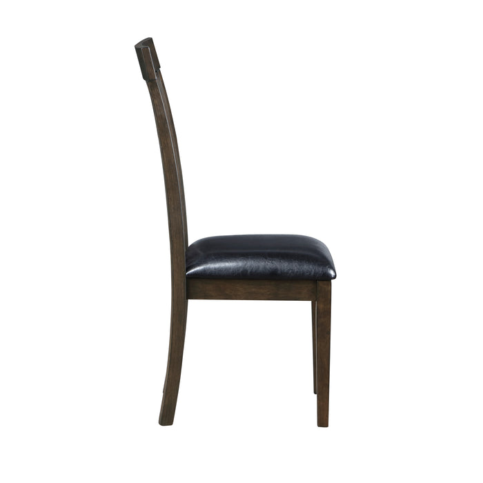 Rutland Side Chair in Black/Espresso - 5890S - FAMSA Furniture (TX)