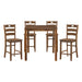 Stowe 5-Piece Pack Counter Height Set in Walnut - 5891-36 - FAMSA Furniture (TX)