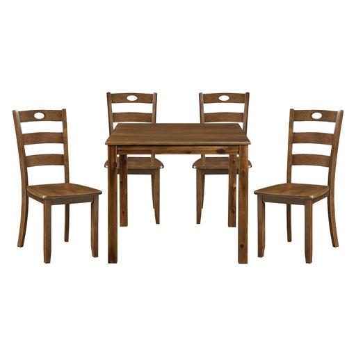Stowe 5-Piece Pack Dinette Set in Walnut - 5891 - FAMSA Furniture (TX)