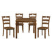 Stowe 5-Piece Pack Dinette Set in Walnut - 5891 - FAMSA Furniture (TX)