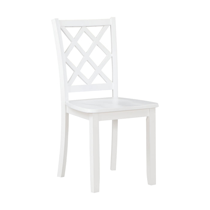 Astoria 5-Piece Pack Dinette Set in White - 5892WT - FAMSA Furniture (TX)