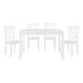 Astoria 5-Piece Pack Dinette Set in White - 5892WT - FAMSA Furniture (TX)