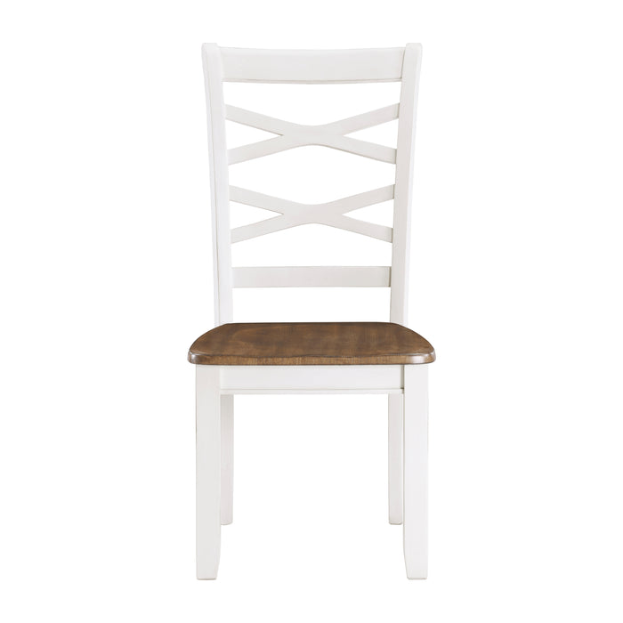 Dobson 7-Piece Pack Dinette Set in Cherry/White - 5894N-7P - FAMSA Furniture (TX)