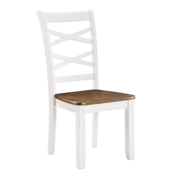 Dobson 7-Piece Pack Dinette Set in Cherry/White - 5894N-7P - FAMSA Furniture (TX)