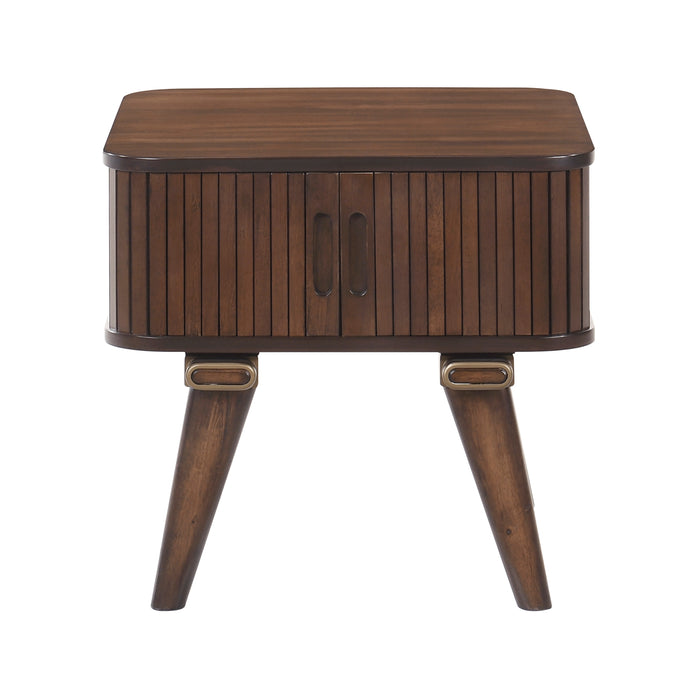 Monroe End Table in Brown/Walnut - 5901-04 - FAMSA Furniture (TX)