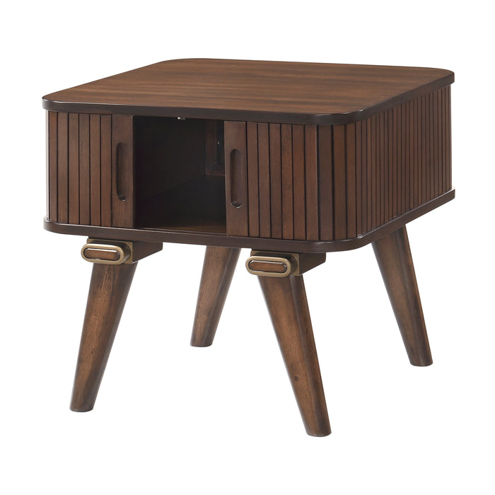 Monroe End Table in Brown/Walnut - 5901-04 - FAMSA Furniture (TX)
