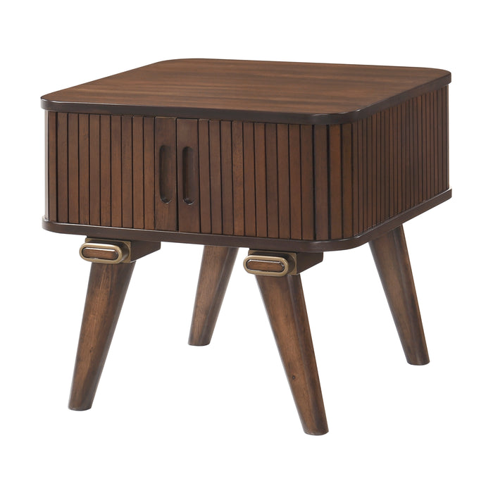 Monroe End Table in Brown/Walnut - 5901-04 - FAMSA Furniture (TX)