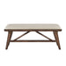 Monroe Bench in Brown/Walnut - 5901-13N - FAMSA Furniture (TX)