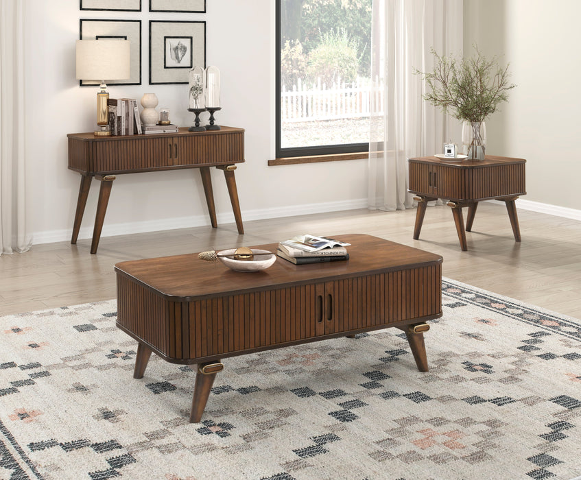 Monroe End Table in Brown/Walnut - 5901-04 - FAMSA Furniture (TX)