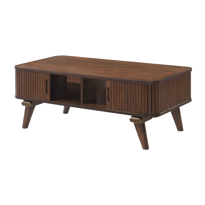 Monroe Cocktail Table in Brown/Walnut - 5901-30 - FAMSA Furniture (TX)