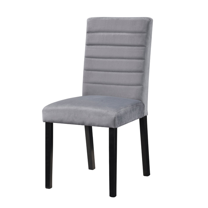 Andreas Side Chair in Black/Gray - 5902S - FAMSA Furniture (TX)