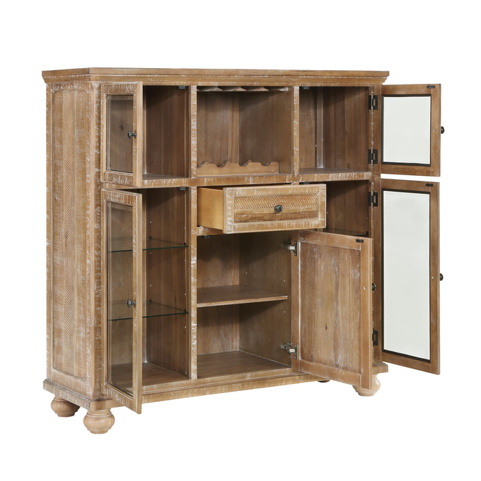 Weatherford Curio in Brown/Natural - 5904NF-50 - FAMSA Furniture (TX)