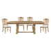 Weatherford 5pc Set (TB+4S) in Brown/Natural/Gray - 5904NF-90*5 - FAMSA Furniture (TX)