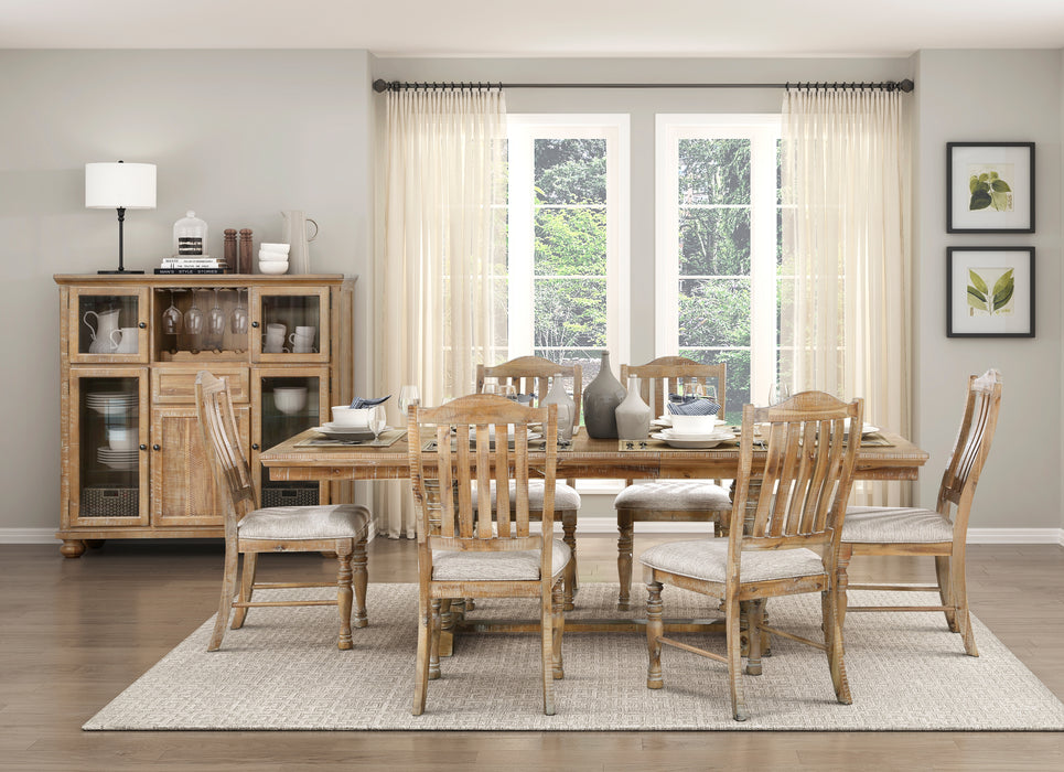 Weatherford Side Chair in Brown/Natural/Gray - 5904NF-S2 - FAMSA Furniture (TX)