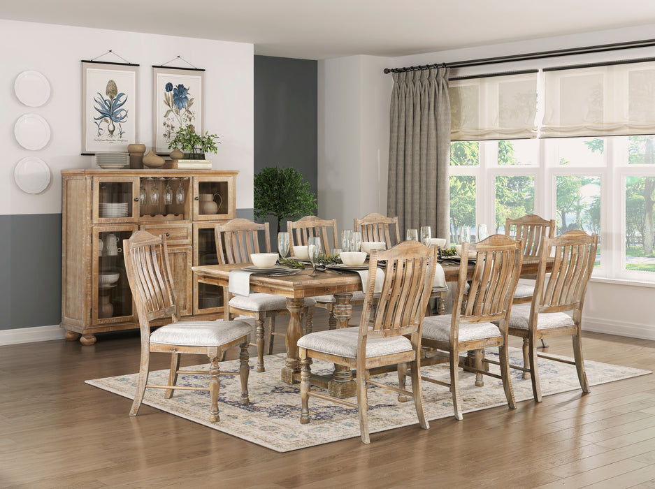 Weatherford Side Chair in Brown/Natural/Gray - 5904NF-S2 - FAMSA Furniture (TX)