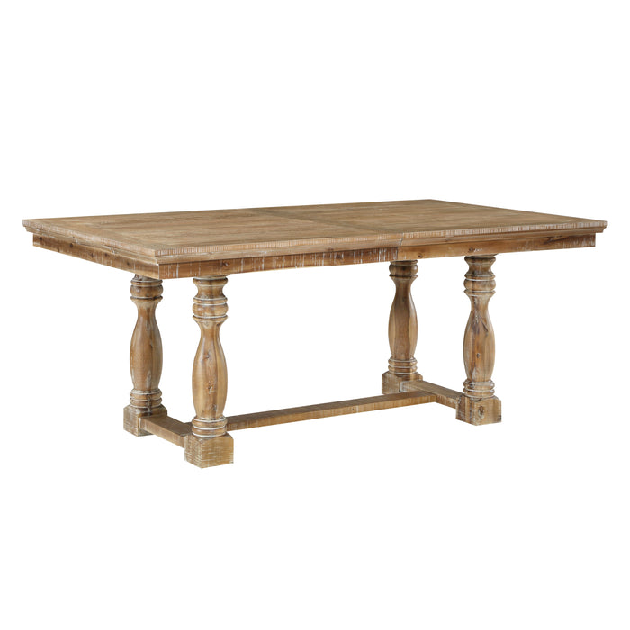 Weatherford 5pc Set (TB+4S) in Brown/Natural/Gray - 5904NF-90*5 - FAMSA Furniture (TX)