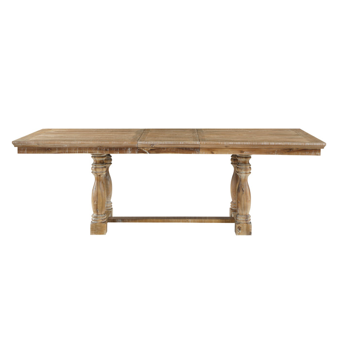 Weatherford 5pc Set (TB+4S) in Brown/Natural/Gray - 5904NF-90*5 - FAMSA Furniture (TX)