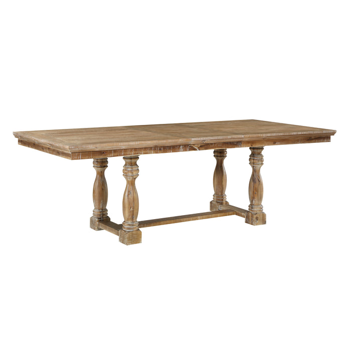 Weatherford 5pc Set (TB+4S) in Brown/Natural/Gray - 5904NF-90*5 - FAMSA Furniture (TX)