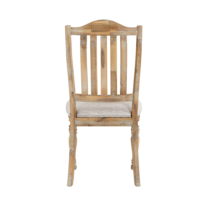 Weatherford Side Chair in Brown/Natural/Gray - 5904NF-S2 - FAMSA Furniture (TX)