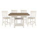 Alburgh 5pc Set (TB+4S) in Brown/Gray/White - 5906WH-36*5 - FAMSA Furniture (TX)