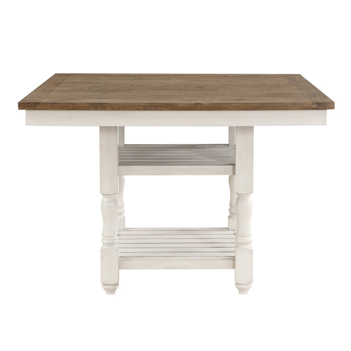 Alburgh 5pc Set (TB+4S) in Brown/Gray/White - 5906WH-36*5 - FAMSA Furniture (TX)