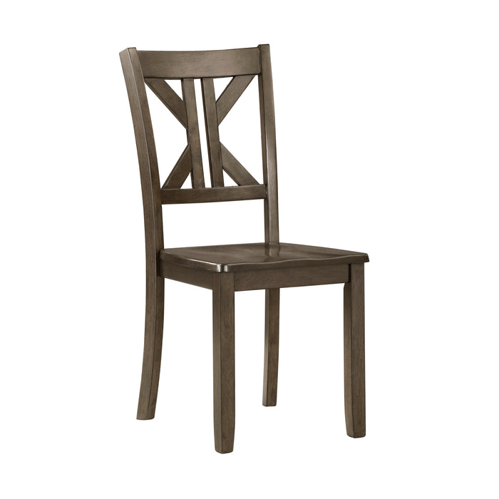 Rivera 5-Piece Pack Dinette Set in Brown/Charcoal - 5907CH-5P - FAMSA Furniture (TX)