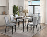 Salerno Side Chair in Beige/Black - 5909BES - FAMSA Furniture (TX)