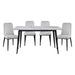Salerno 5pc Set (TB+4S) in Beige/Black/Gray/White - 5909-59*5BE - FAMSA Furniture (TX)
