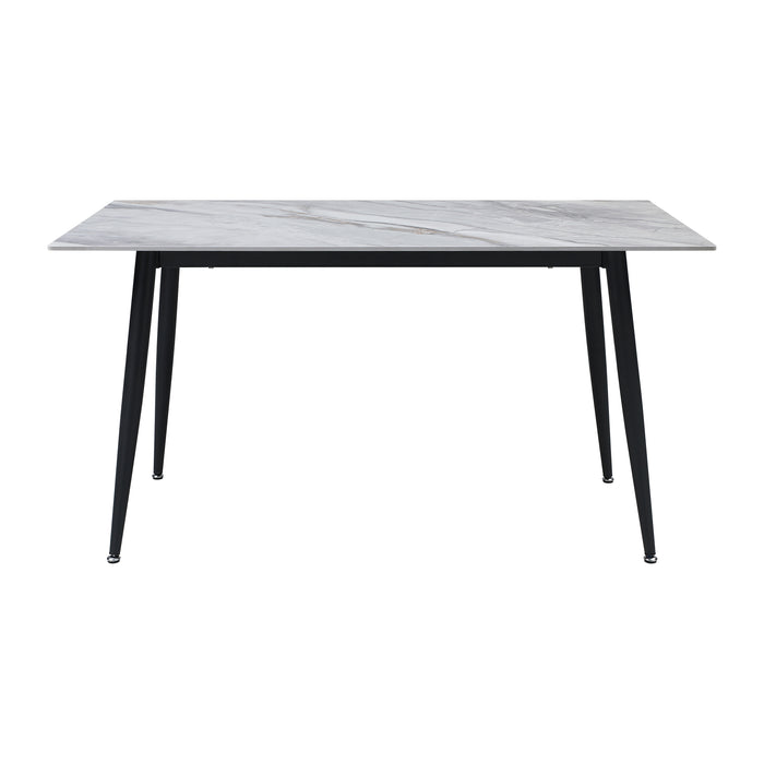 Salerno 5pc Set (TB+4S) in Black/Gray/White - 5909-59*5GY - FAMSA Furniture (TX)