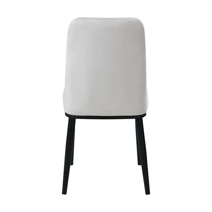 Salerno Side Chair in Beige/Black - 5909BES - FAMSA Furniture (TX)