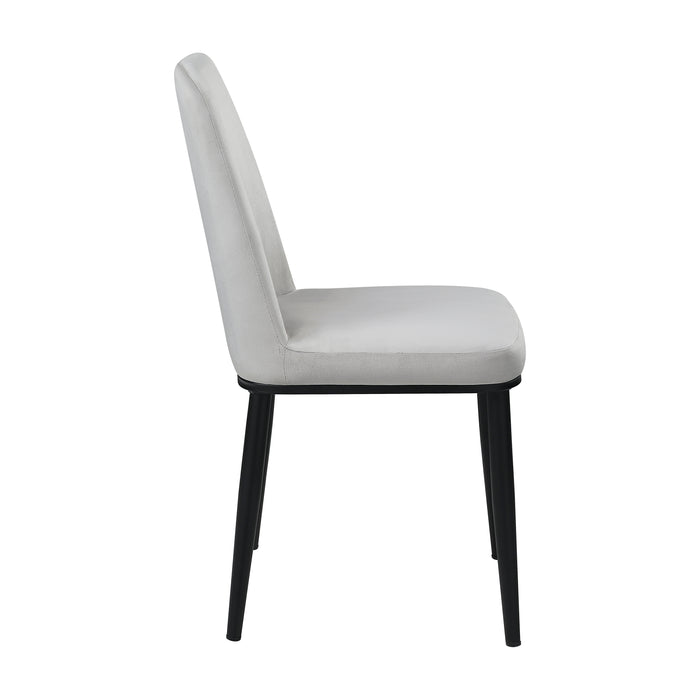Salerno Side Chair in Beige/Black - 5909BES - FAMSA Furniture (TX)
