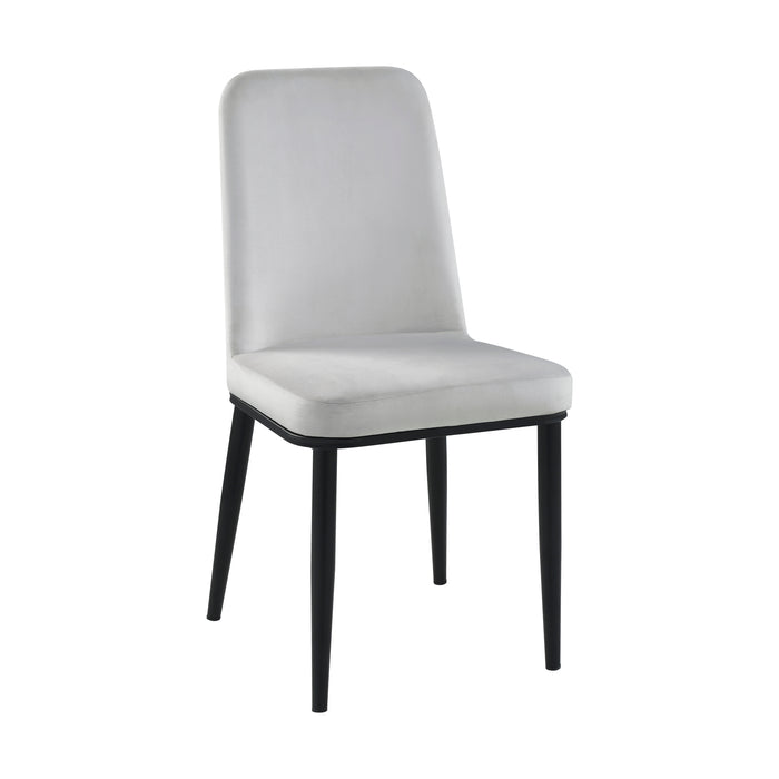 Salerno Side Chair in Beige/Black - 5909BES - FAMSA Furniture (TX)