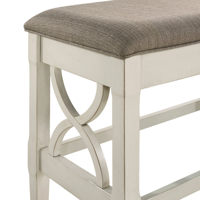 Maribelle Counter Height Bench in Gray - 5910-24BH - FAMSA Furniture (TX)