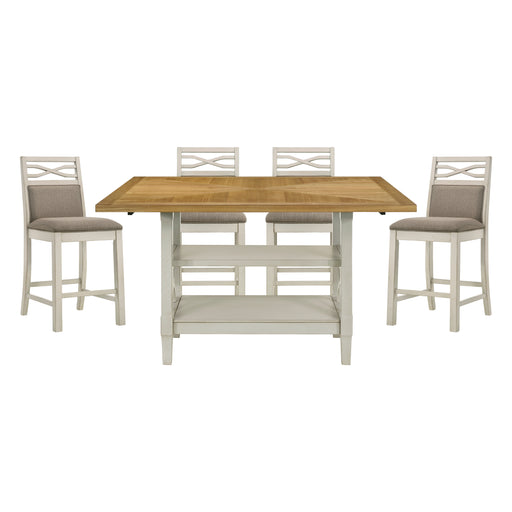 Maribelle 5pc Set (TB+4S) in Gray - 5910-36*5 - FAMSA Furniture (TX)