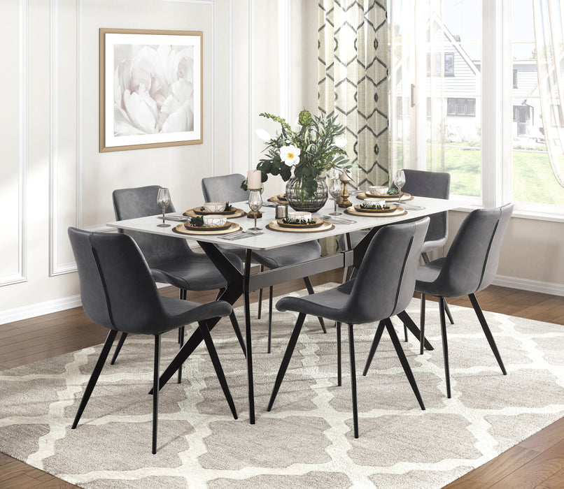 Brixley Side Chair in Black/Gray - 5916S - FAMSA Furniture (TX)