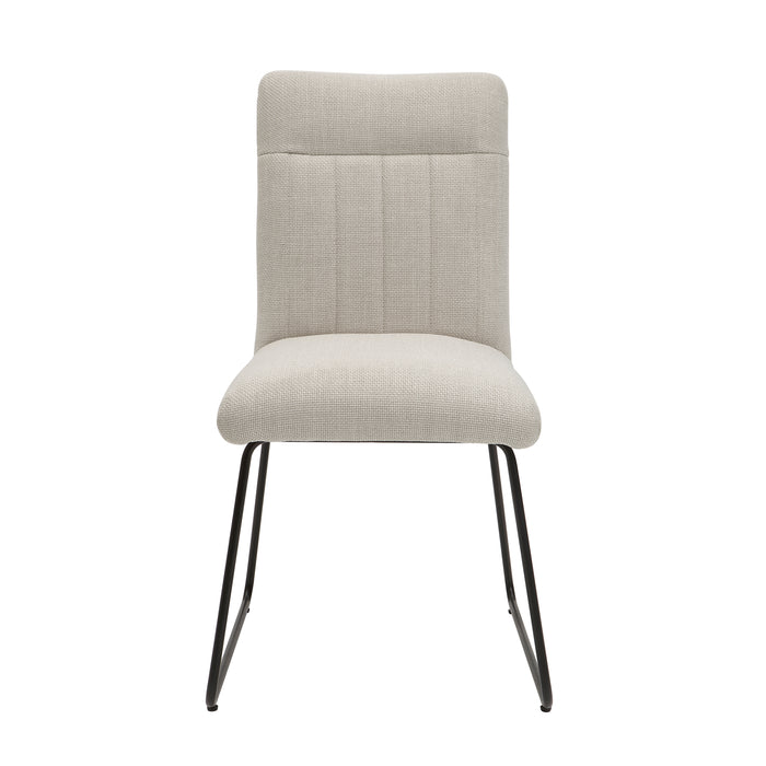Benito Side Chair in Beige/Black - 5919S - FAMSA Furniture (TX)