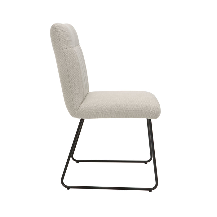 Benito Side Chair in Beige/Black - 5919S - FAMSA Furniture (TX)