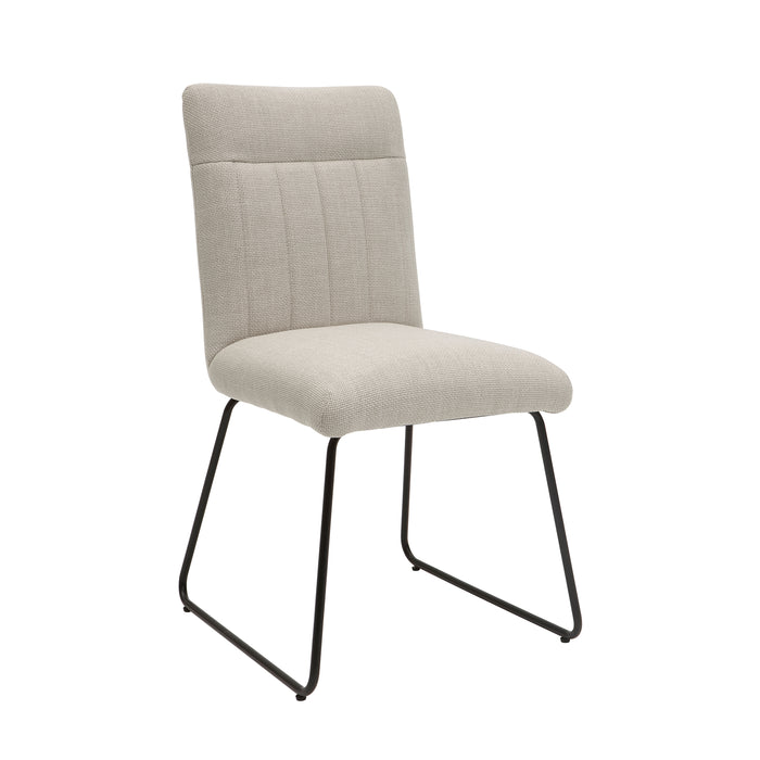 Benito Side Chair in Beige/Black - 5919S - FAMSA Furniture (TX)