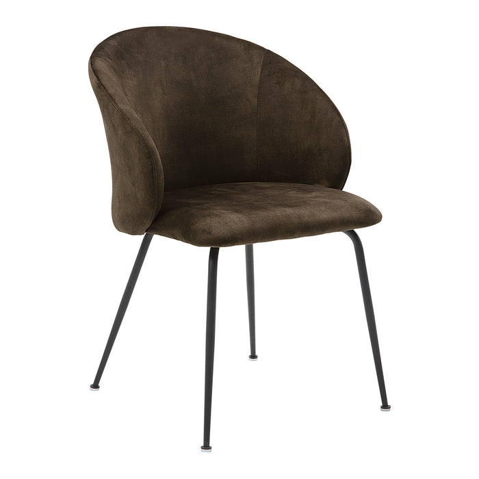 Cosimo Side Chair in Black/Brown - 5920BRS - FAMSA Furniture (TX)