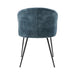 Cosimo Side Chair in Black/Teal - 5920TBS - FAMSA Furniture (TX)