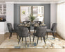 Clemente Side Chair in Black/Gold/Gray - 5921S - FAMSA Furniture (TX)