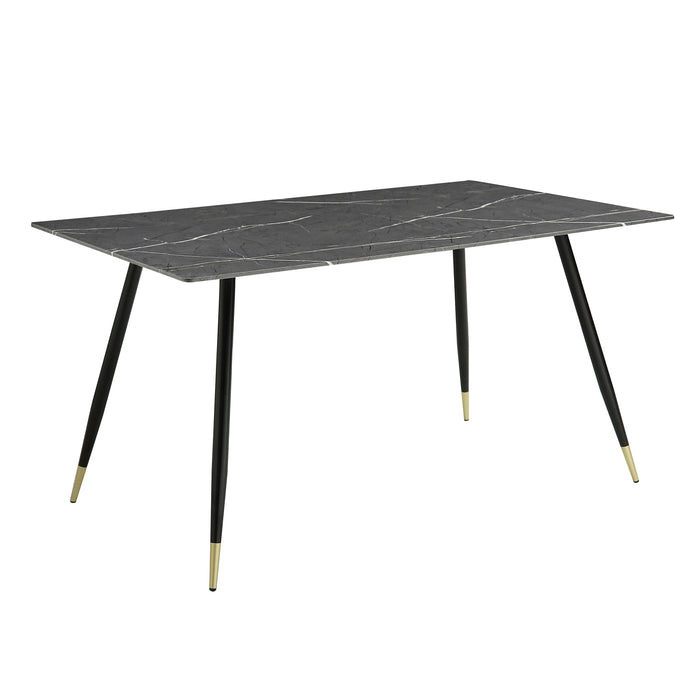Clemente Dining Table in Black/Gold/Gray - 5921-59* - FAMSA Furniture (TX)