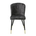 Clemente Side Chair in Black/Gold/Gray - 5921S - FAMSA Furniture (TX)